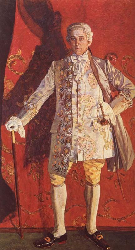 Alexander Yakovlevich GOLOVIN Portrait of Dmitry Smirnov as Grieux in Jules Massent-s Manon